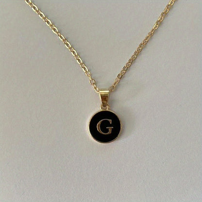 English Letters Decor Necklace Simple Pendant Necklace Alloy Necklace Jewelry Accessories For Women Gifts