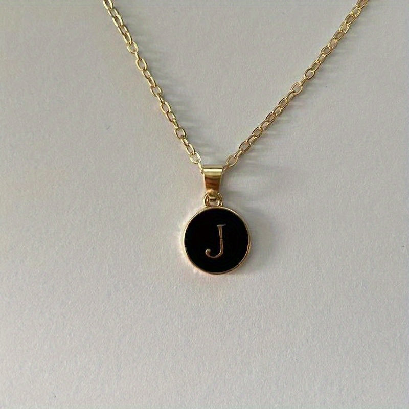 English Letters Decor Necklace Simple Pendant Necklace Alloy Necklace Jewelry Accessories For Women Gifts