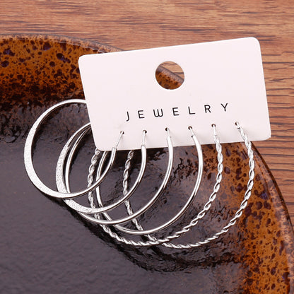 14K Plated Classic Hoop Earrings Set - Timeless Jewelry for Daily Wear, Party Decoration, and Ornament - Hypoallergenic, Nickel-Free, and Durable