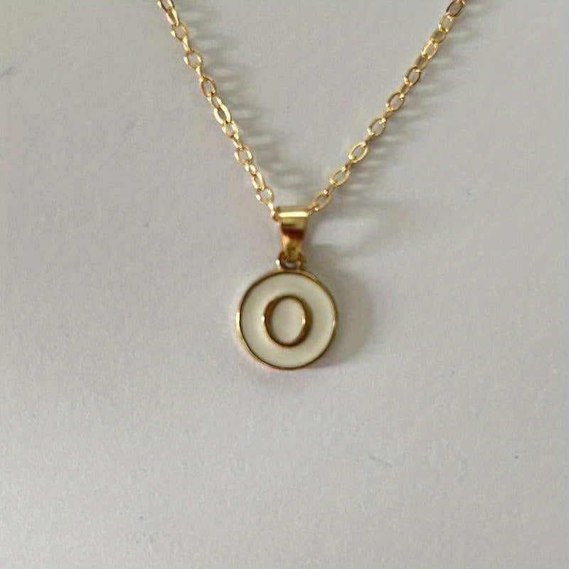 English Letters Decor Necklace Simple Pendant Necklace Alloy Necklace Jewelry Accessories For Women Gifts