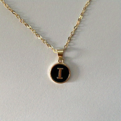 English Letters Decor Necklace Simple Pendant Necklace Alloy Necklace Jewelry Accessories For Women Gifts